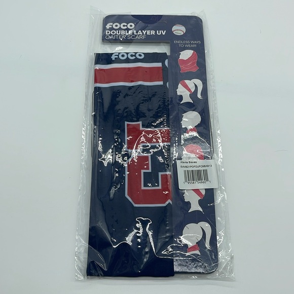 FOCO MLB Atlanta Braces Gaiter Scarf - Picture 1 of 4